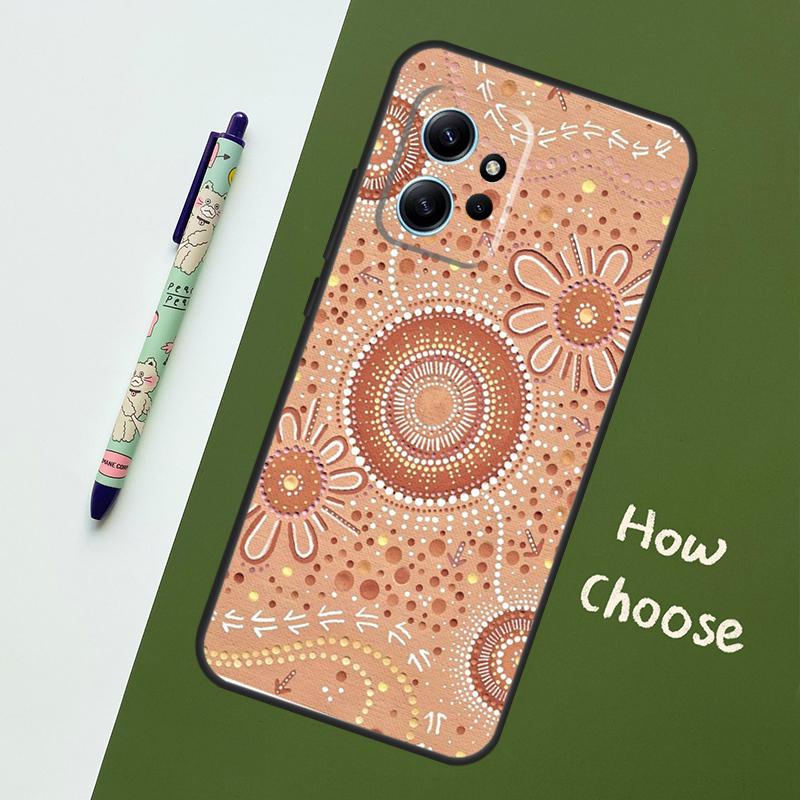 Coque Impression Art Aborigène Pour Xiaomi Redmi Note 14 10 11 12 13 15 Pro Plus Coque Pour Redmi 15 13C 12C 10C 14C 15C