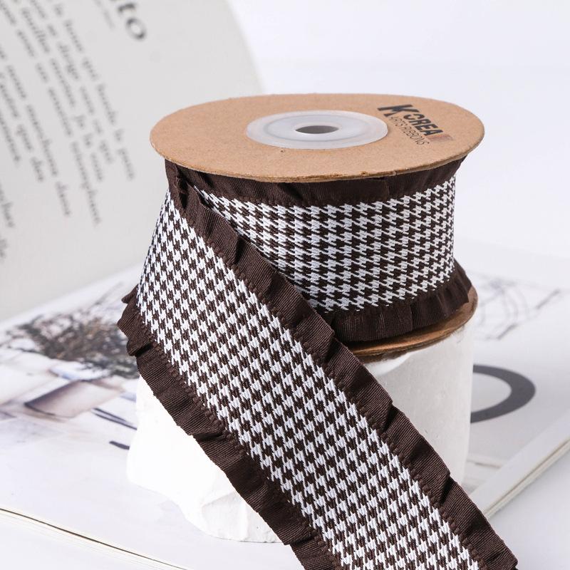 Factory Multicolour Ruffled Polyester Ribbon for Gift Box Packing