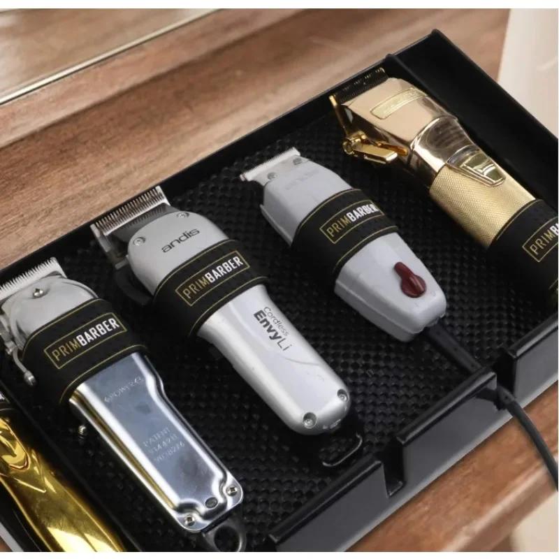 5Pcs/Set Professional Trimmer Grip Barber Hair Clipper Rubber Anti Slide Heat Resistance Sleeve Barber Hair Clipper Holder Tool