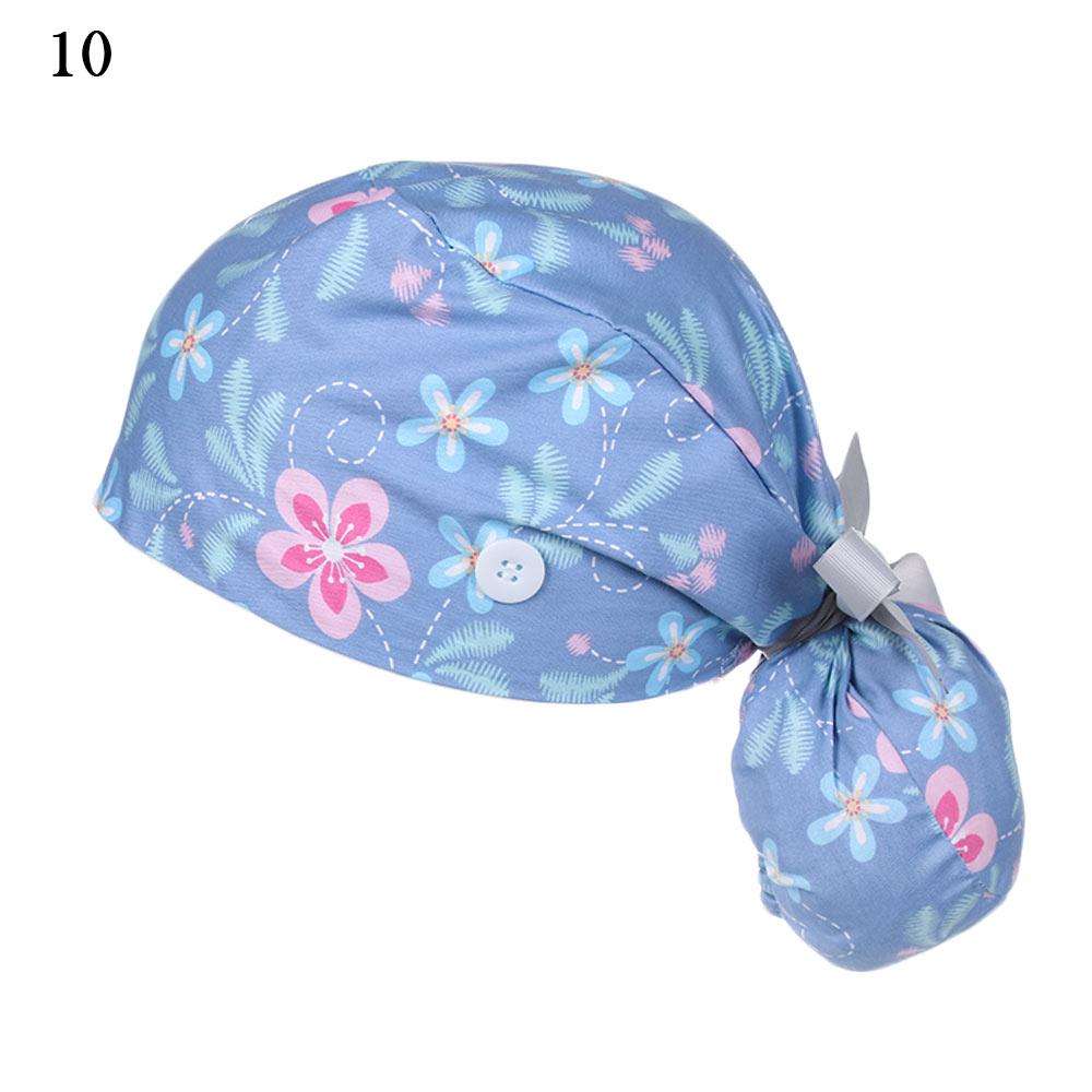 

Working Cap with Button Long Hair Adjustable Working Hat Ponytail Holder Tie Back Hats for Women & Men