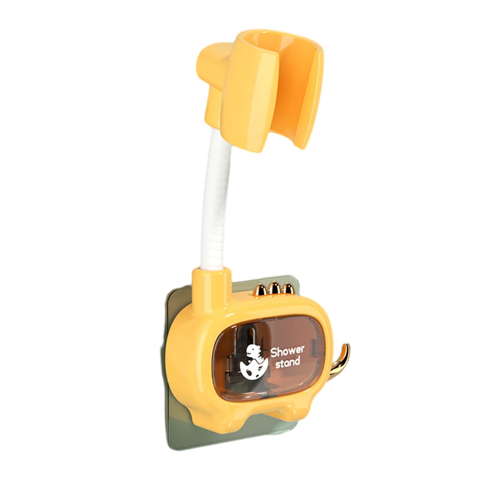 

Держатель для душевой лейки в форме динозавра, разборный, водонепроницаемый, аксессуары для душевой лейки жёлтый