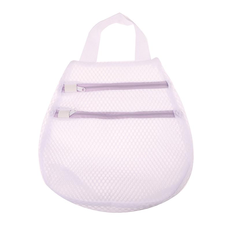 Mesh Laundry Bag Set,Double-Layer Zipper Coarse Mesh Sandwich Bra Bag,Can Hanging Bags Underwear Washing Machines Laundry Bag