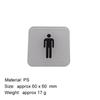 Male and Female Toilet Signage Sign Restroom Label WC Door Signs Men Women Bathroom Indicator for Mall Shops Cafe Home House