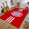 Fußball Bayern Polyester Teppich, Weiche Indoor Matte für Bürostuhl, Wohnzimmer, Schreibtisch - Dekoratives Home Office Teppich Design