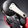 Manual Ferrule Crimping Pliers with Ratcheting Action, Guide Block, and Grip Shell for Wiring Repair and Install Work