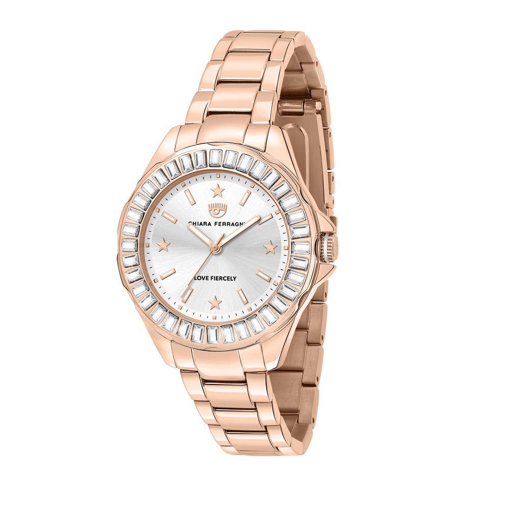 Super Merchant Herren Silber Uhr Chiara Ferragni R1953101503. Quarz, Farbe Kobieta.