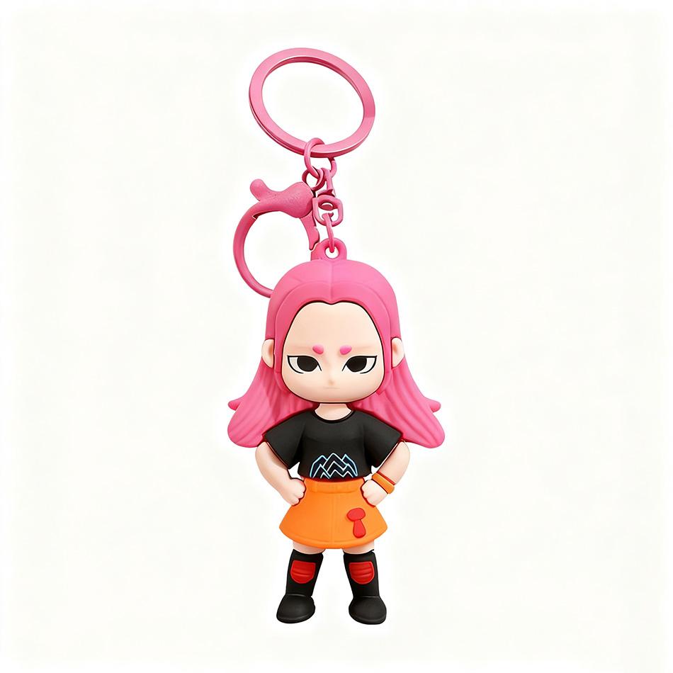 Kpop Devil Hunter Keychain, Tiger Character PVC Figure Keychain, Cute Harajuku Style Key Ring for Kids & Fans ChristmasGift