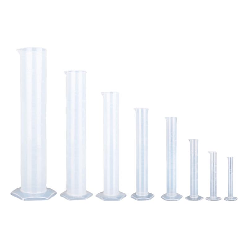 

8 Pieces Measuring Cylinder Set 2-Sided Marking Lab Cylinders 10-2000ml Graduated Cylinder for Science Experiment 1