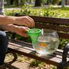 Automatic Feeder With Suction Cup For Aquarium Red Worm Feeding Fish Tank Cone Live Food Tapered  Basket Feeding Dish