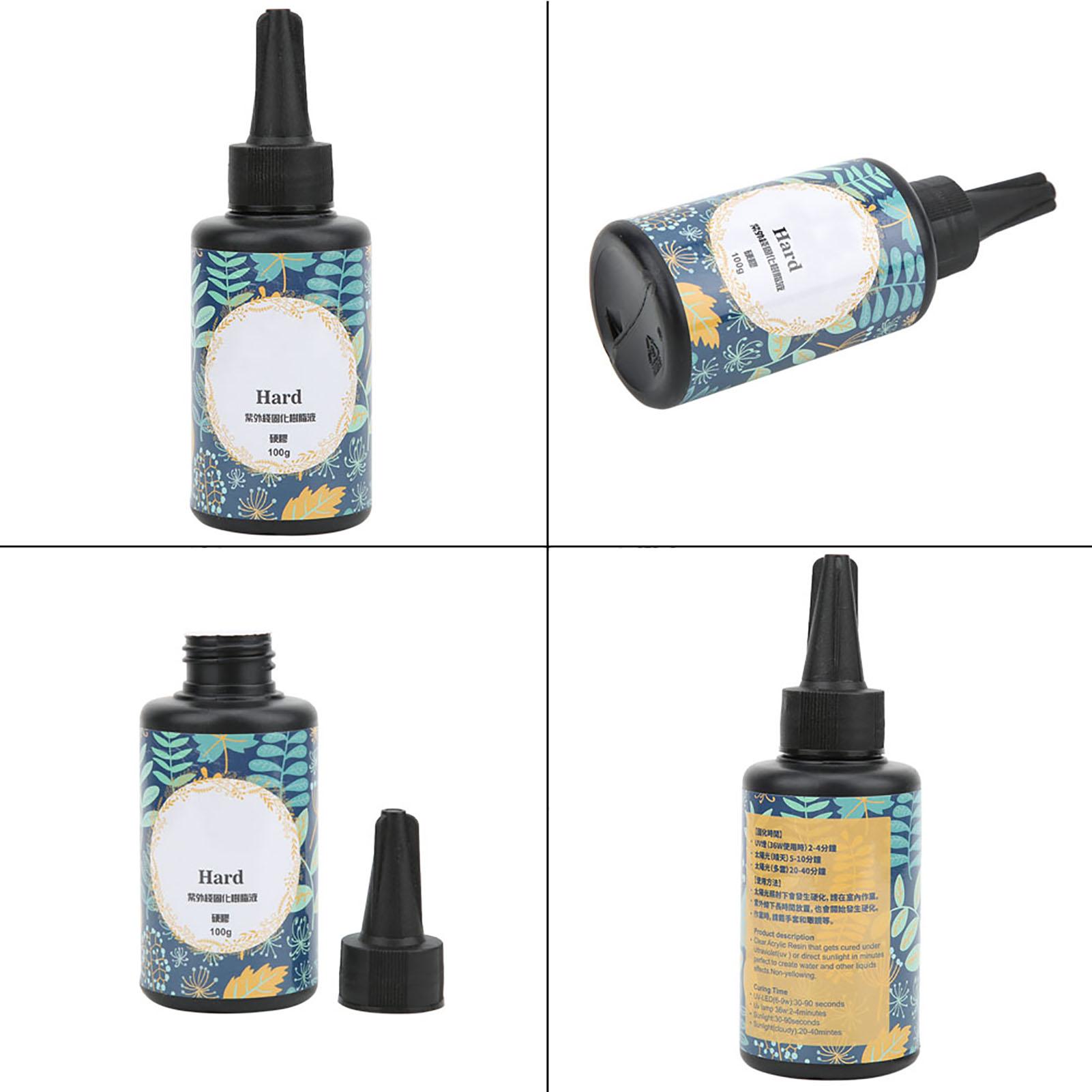 

Эпоксидная УФ-смола, отверждаемая под воздействием солнечного света, прозрачный клей, аксессуары для самостоятельного изготовления ювелирных изделий (100г) 100g