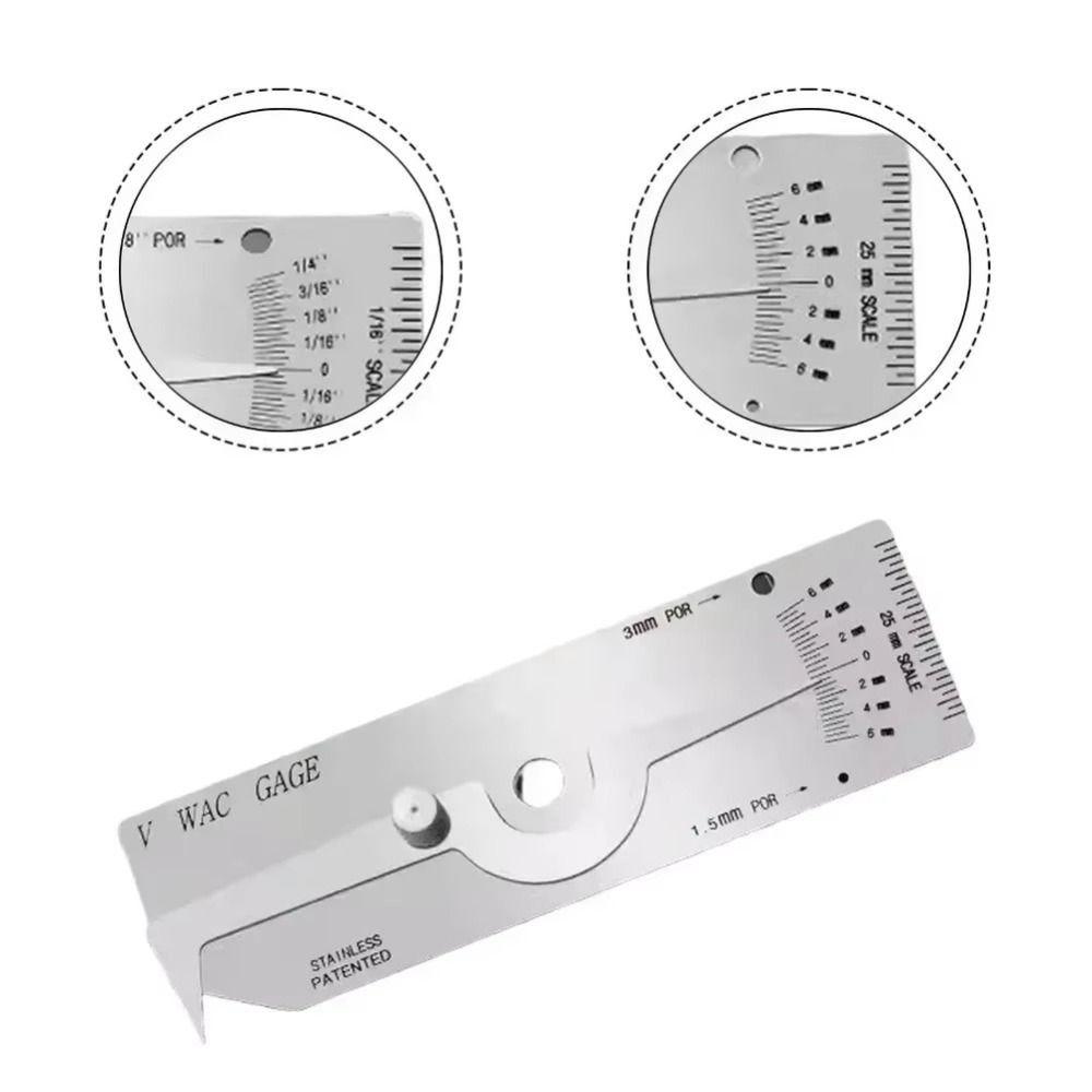 Imperial System Depth Ruler Metric Reading Fillet Weld Gauge Inspection Gauge  Welding Penetration
