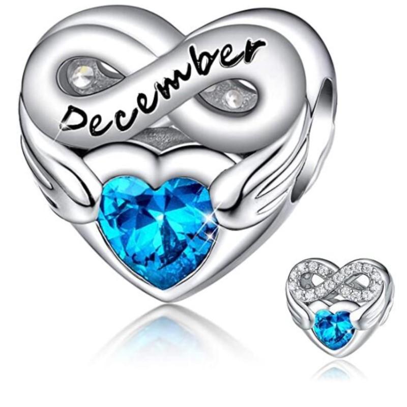 Fashionable copper de diciembre Charm Bead Charms for 3mm Branded Authentic Bracelets Do It Yourself Making Gift