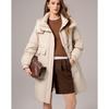 Si Shui Nian Hua Women's Elegant Hooded Mid-Length Down Jacket Y145017Y1