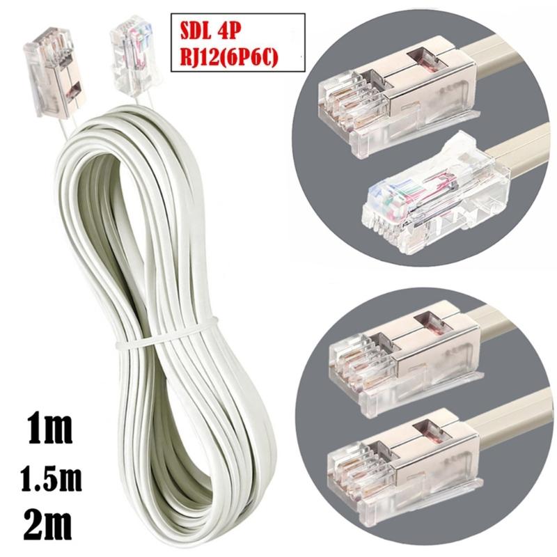 RJ12 To SDL 4P Telephone Extension Cable For Machines Telephone Systems Security Devices With Durability Construction