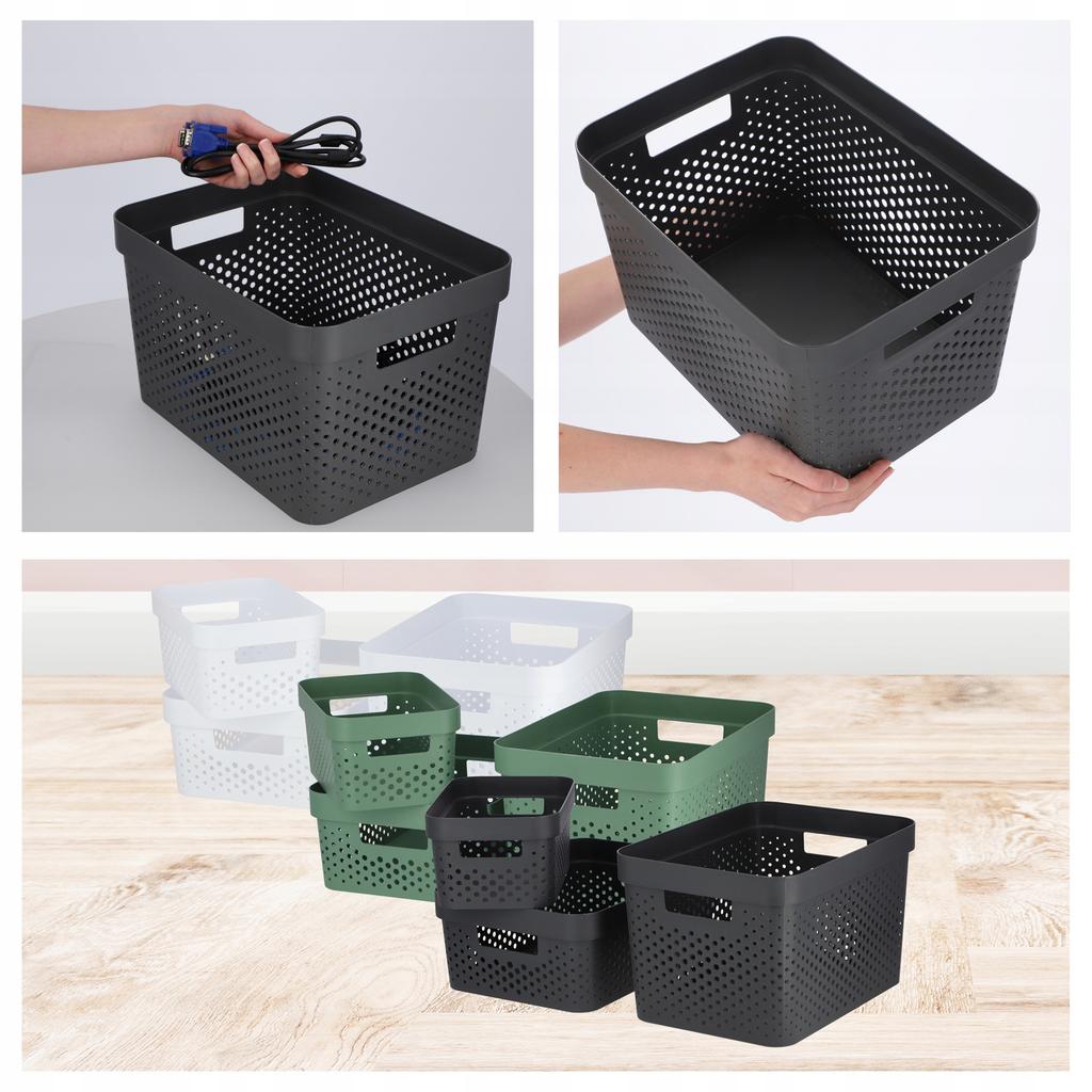 Curver Basket Container Box Organizer Set 3x