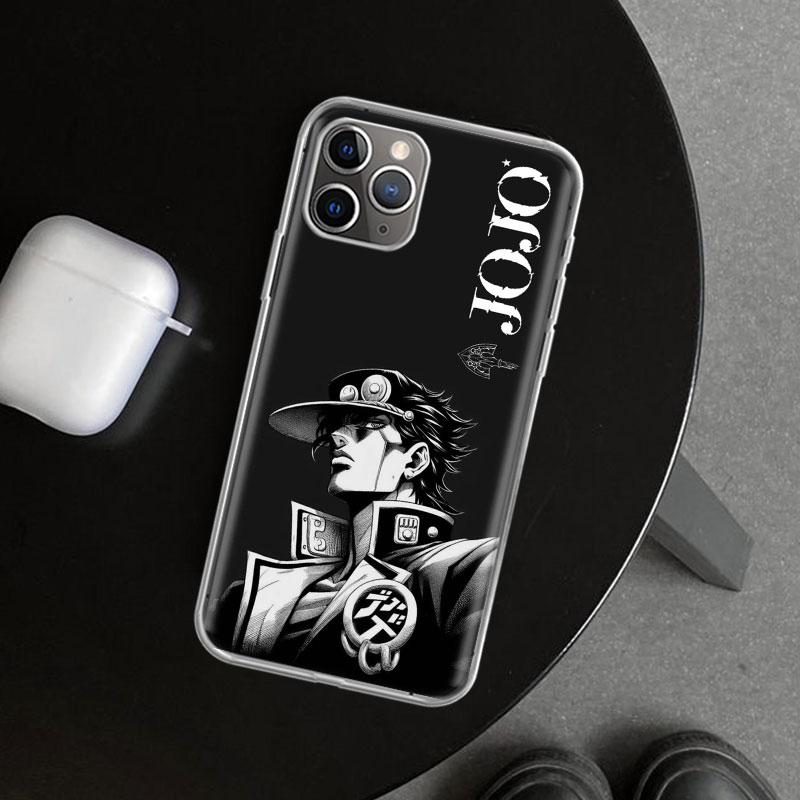 JoJo's Bizarre Adventure Kujo Jotaro Phone Case Cover for iPhone 11 12 13 Mini 14 15 Plus 16 Pro Max 17 Air 7 8 + SE Art Customi