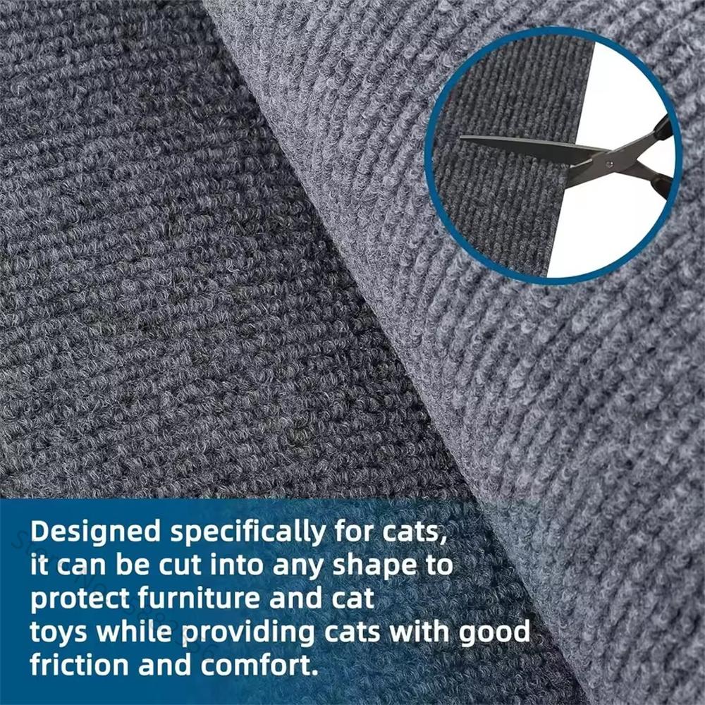 Anti Cat Scratch Sofa Cat Crawling Mat Sofa Protection Grinding Climbing Frame Self-adhesive Carpet Cats Scratch Board Cat Toys