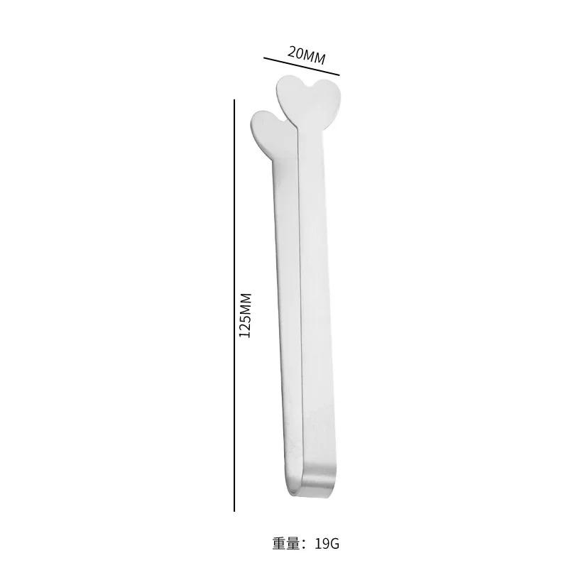 1/5pcs Stainless Steel Ice Tongs Coffee Sugar Cube Small Clip Home Cafe Ice Cube Snack Clip Wedding Birthday Party Kitchen Tool