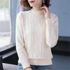 Women's Short Sweater Loose Plate-size Sweater Women's Autumn Semi-high Neck Pullover Winter Stylish Knitted Sweater