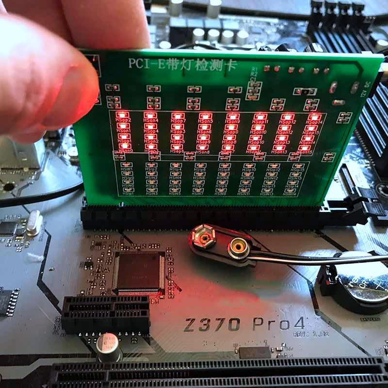 Buy PCI-E 16X 8X PCI Express Slot Tester Card for Motherboard Detect ...