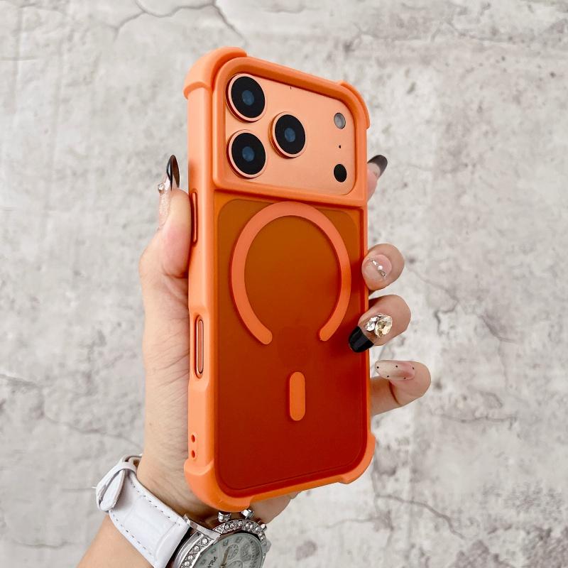 

Shockproof Defender For Magsafe Case for For Iphone 17 Air 16 15 14 13 12 11 Pro Max Wireless Charging Matte Transparent PC Cover iPhone 15 Pro Max