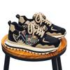 Men's Ethnic Pattern Retro Chunky Sneakers Casual Lace Up Outdoor Walking Shoes