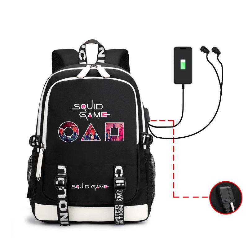 Spot Backpack, Large Capacity Student Backpack with USB, Computer Bag.