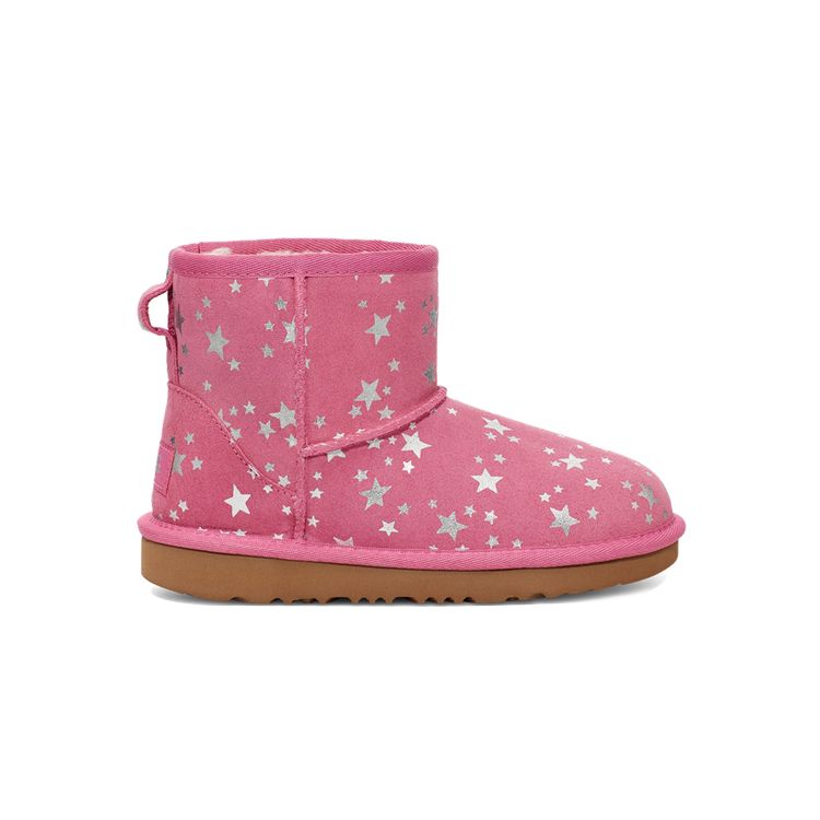 UGG Classic Mini Ii Stars Fleece Lined Snow Boots Kids boots Wildberry 1115852T-WBRR