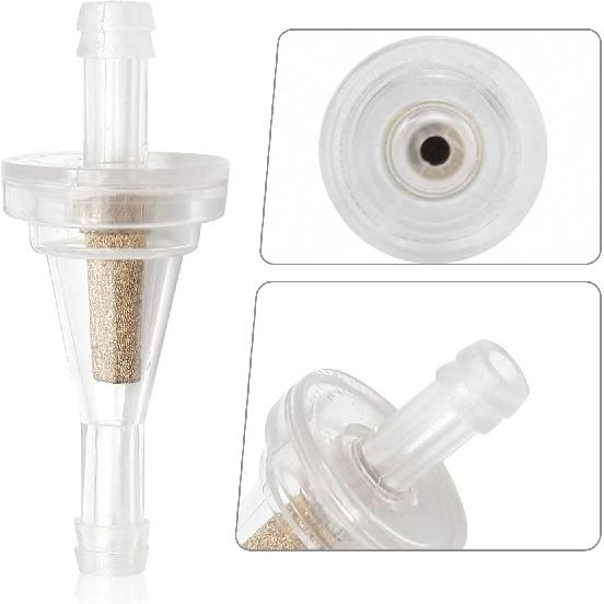 10Pcs 1/4 Inch Motorcycle Clear Gas Inline Fuel Filter Replacement For Dirt Bike ATV UTV Snowmobile Golf Cart Kawasaki John Deere EZGO With 1/4 Inch