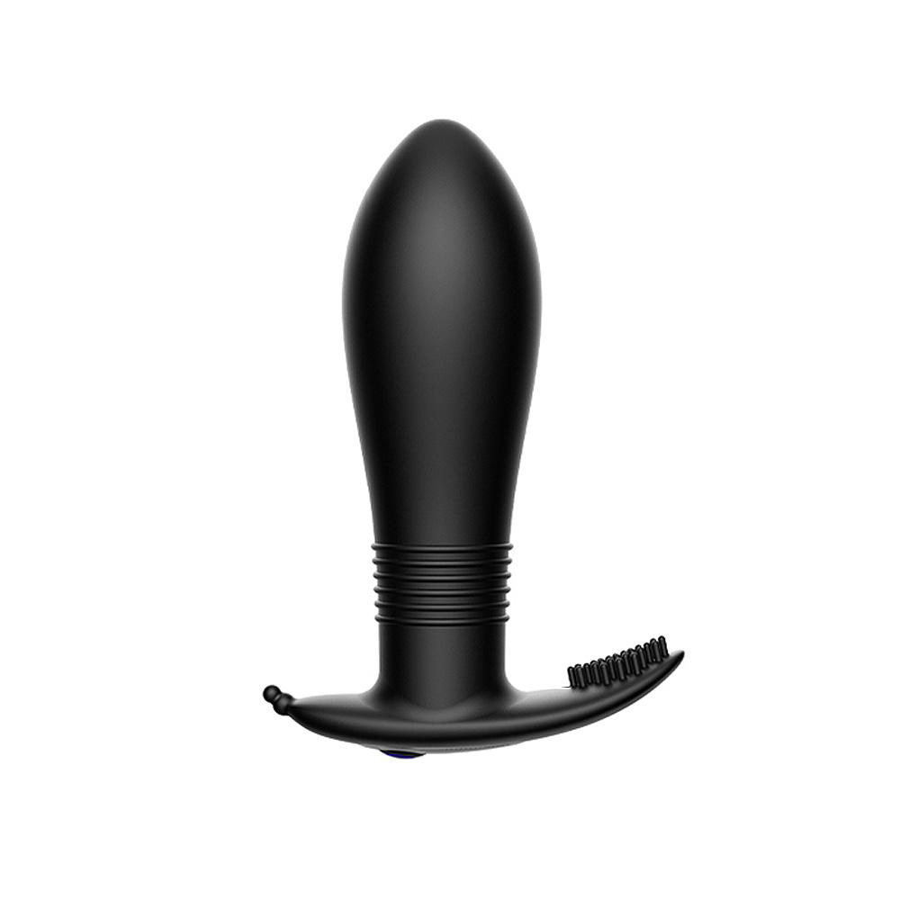 App-Fernbedienung Analvibrator, Kabelloser wiederaufladbarer Silikon-Analplug, Leise, Mehrere Vibrationsmodi für Paare