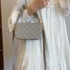 Beading Pu Shoulder Bags Women Chain on Sale  High Quality Hasp Small Square Bags Solid Fashion Crossbody Bags