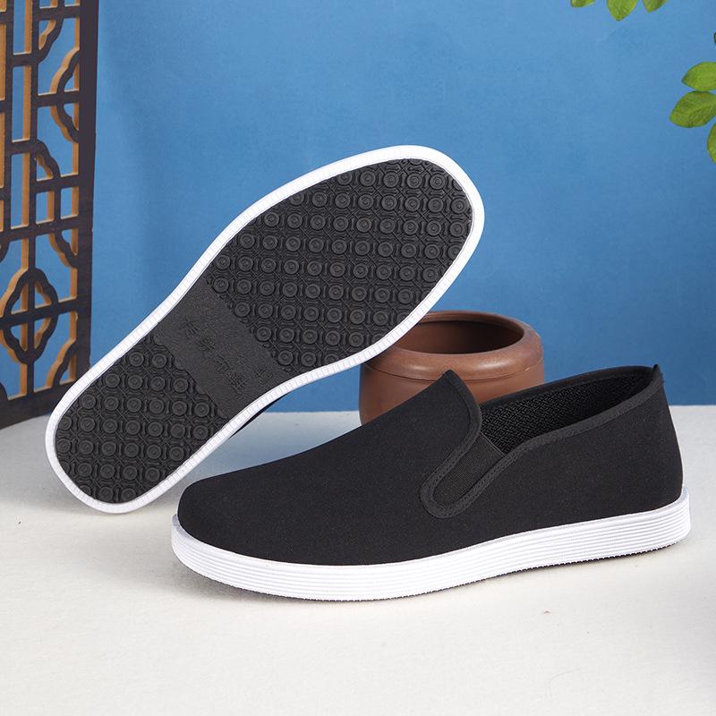 

Мужские повседневные туфли Old Beijing Black из дышащей нескользящей ткани 45