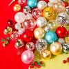 Valentine's Day & Birthday Cake Topper: Gold, Silver, and Colorful Transparent Wishing Balls Decoration