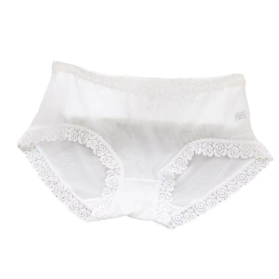 

Women s Sexy Underwear Mid Rise Sheer Mesh See Through Panties Ladies Seamless Floral Lace Trim Briefs