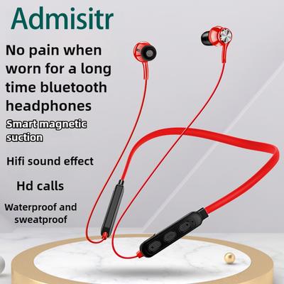 Bluetooth-hoofdtelefoon met nekband, draadloze, ultralange levensduur, magnetische ruisonderdrukkende nekkoptelefoon
