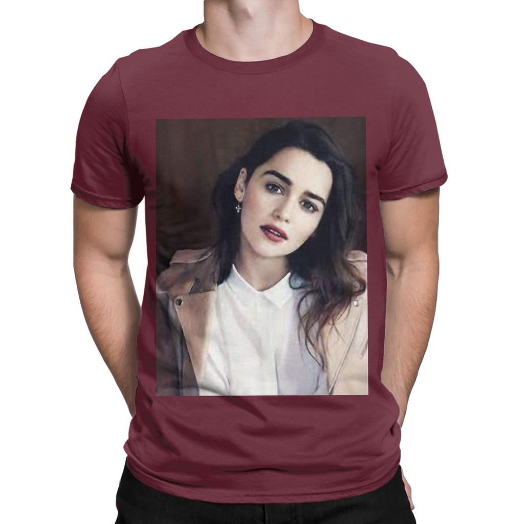 Emilia Clarke poster Novelty 100 Cotton TShirt Emilia Clarke Tees Tops For Unisex