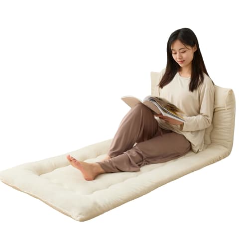 Housecover Long Floor Cushion/Nap Mat, 70x180cm, Soft to the Touch, Firm Cotton Fill, Three-Layer Construction, Sofa Pad, Floor Cushion, Car Camping,
