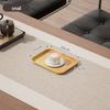 Imitation Wood Grain Rectangular Tea Tray for Water Cups and Dessert Plates