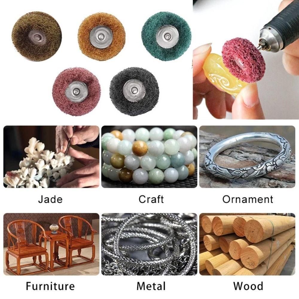 10pcs Buffing Polishing Wheel Rust Remover Fiber Grinding Head  Grinding Machine Accessories