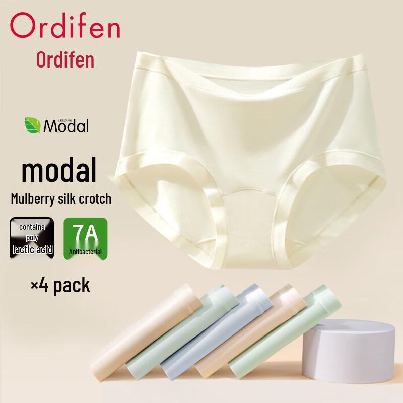 

Женские бесшовные модальные трусы Ordifen, 4 шт. XL