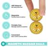 1 Pair Yoga Fitness Ball Durable Spiky Massage Ball Trigger Point Sport Fitness Hand Foot Pain Relief Magnetic Therapy Massager