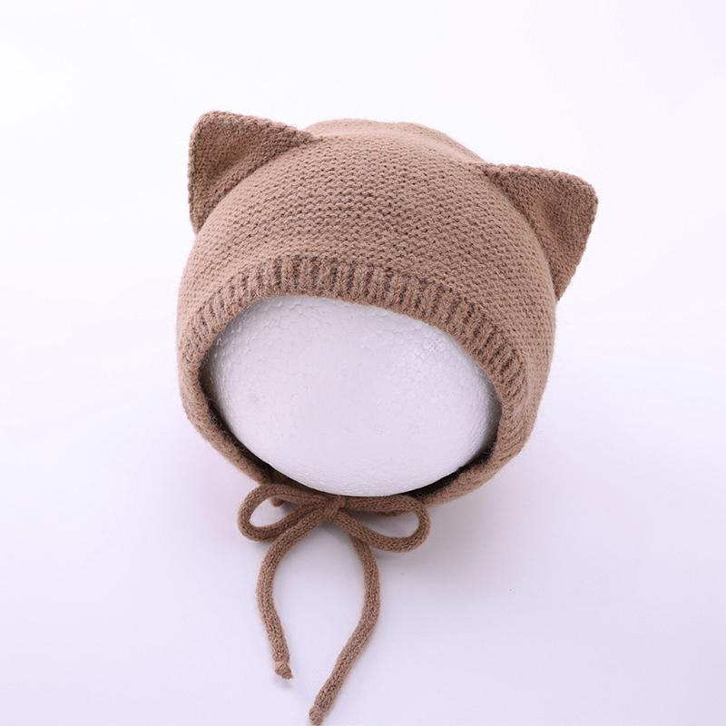 

Autumn And Winter Baby Hats Baby Knitted Hats Small Month Old Hats Infant Ear Protection Hats