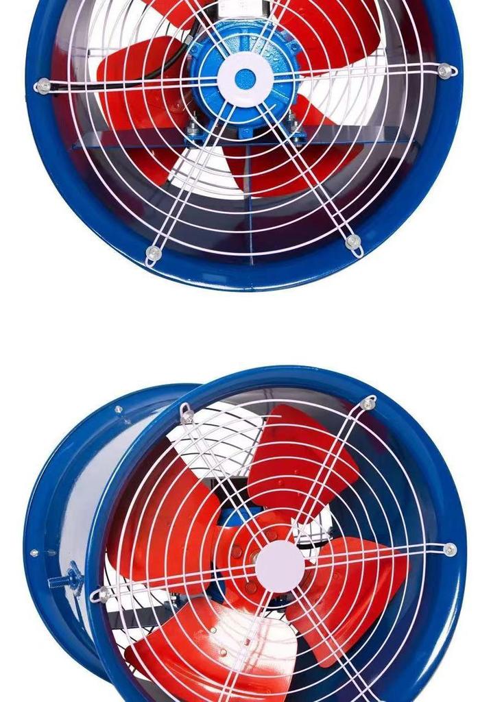 High-Power Axial Flow Barrel Exhaust Fan for Industrial & Commercial Use