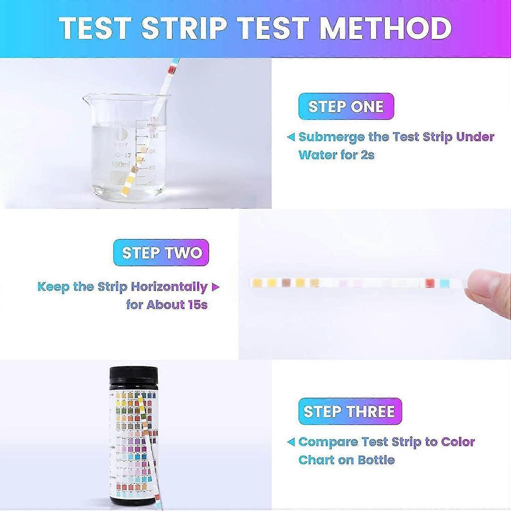14 In 1 Water Quality Test, Pool Spa Test Strips Ph Quick Detection, Water Quality Analysis, Water Test Strips, Test Strips Kit