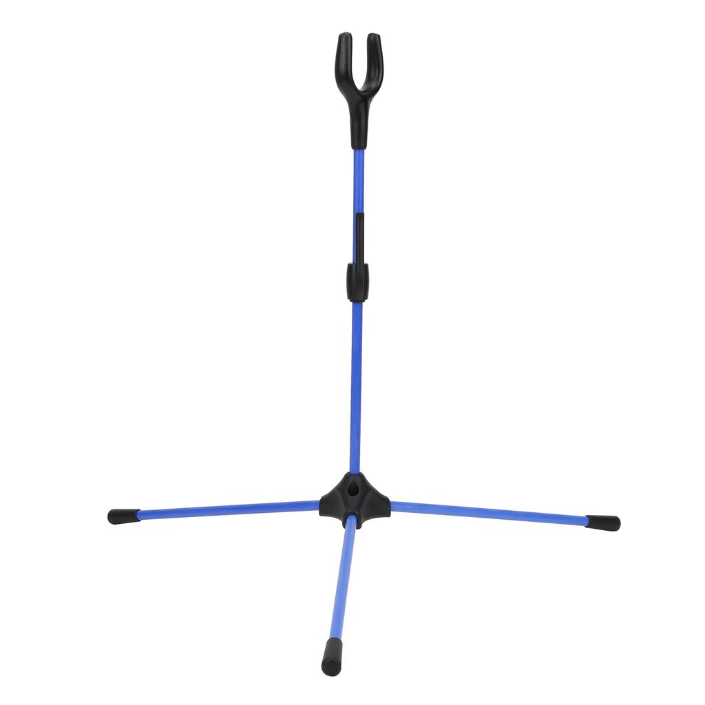 Folding Recurve Bow Stand Holder Archery Straight Bow Stander for Hunting Outdoor SportsBlue