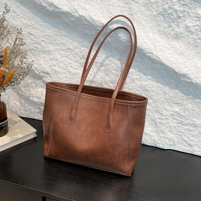 

Винтажная текстура, портативная сумка-тоут, женская, 2025, новая, повседневная, большой вместимости, на плечо, премиальная, универсальная, сумка под мышкой, тренд