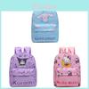 Mochila de Desenho Animado Kuromi Para Crianças Meninas Meninos Escola Viagem Leve Impermeável Nylon
