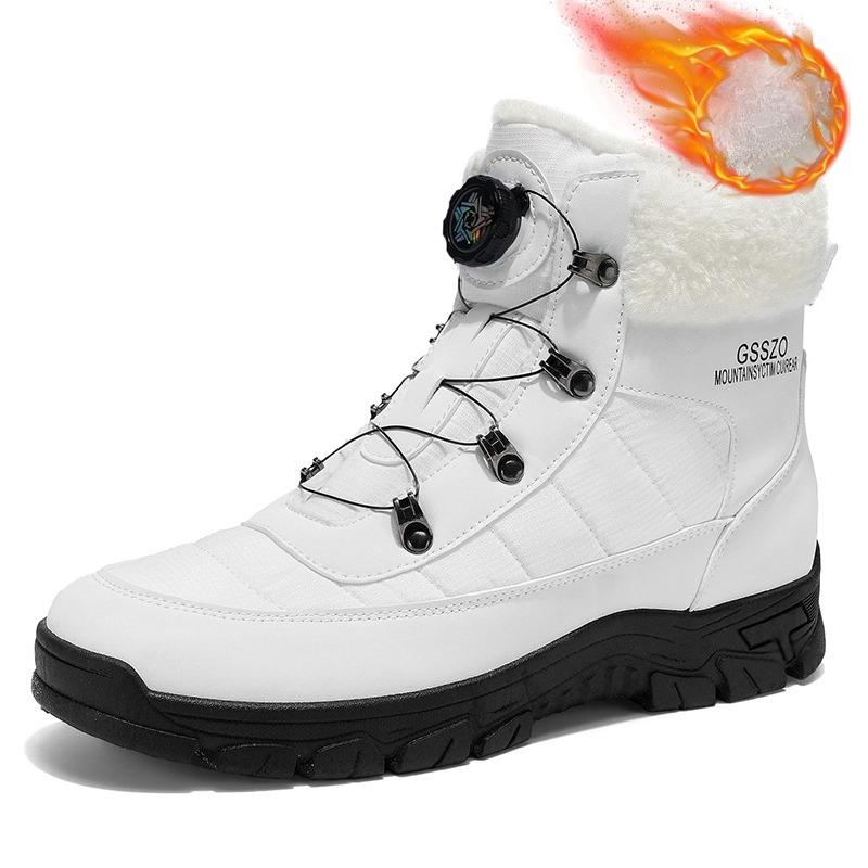 Winter Men Boots Outdoor Snow Boots High Top Cotton Boots with Non Slip  Wear Resistant  Leisure  Versatile Outdoor Plush