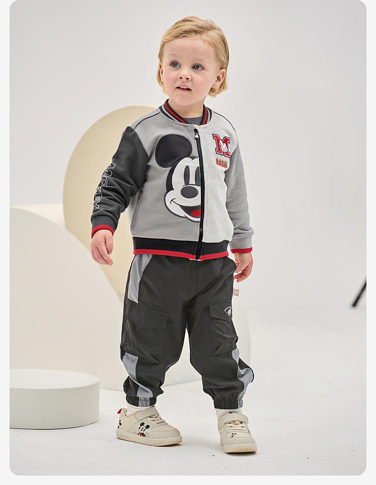 Disney IP David Bella Boys' Jacket Spring New Children's Jacket Baby Color blocked Baseball Jacket