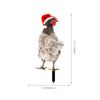 YKLU069-256 3D Rooster, Hen, Duck & Pig Outdoor Garden Decoration Plug